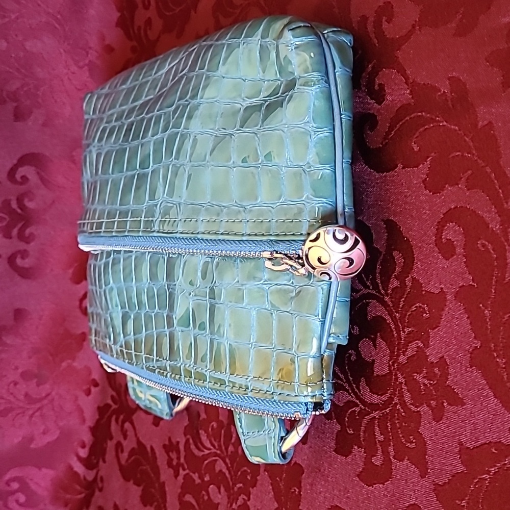 Brighton Teal Twister Zip Pouch Crossbody - Picture 6 of 14